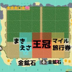 王冠★マイル旅行券★さかなのえさ★金鉱石★取り放題